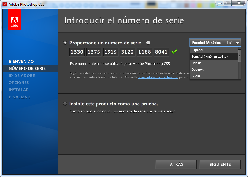 Product Serial Number For Adobe Photoshop Cs5