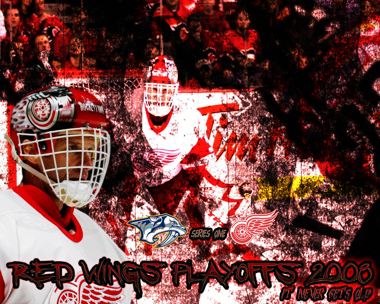 Red Wings Playoff Wallpaper