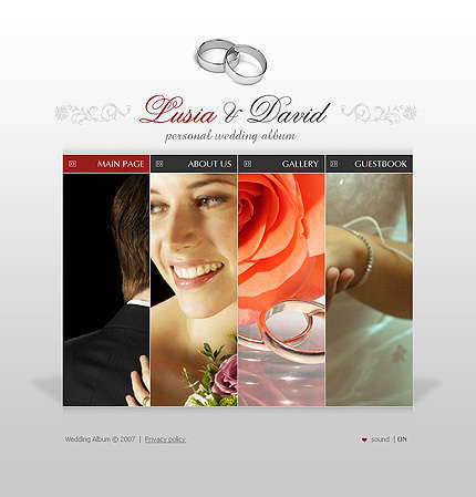 Free wedding web templates