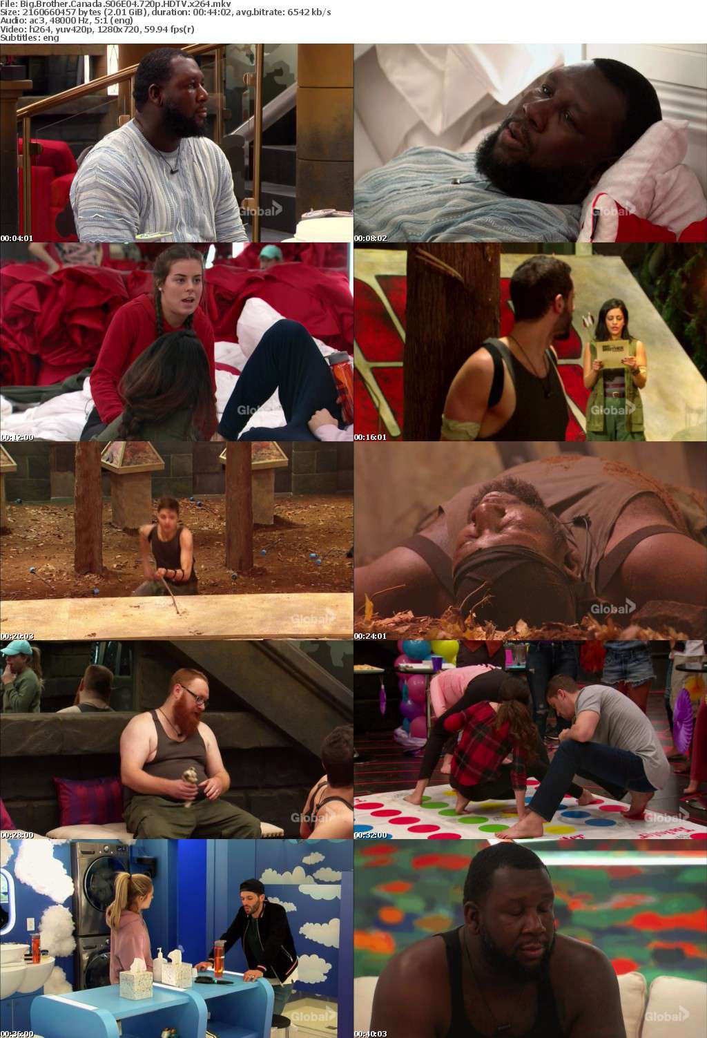Big Brother Canada S06E04 720p HDTV x264 Big Brother Canada S06E04 720p HDTV x264