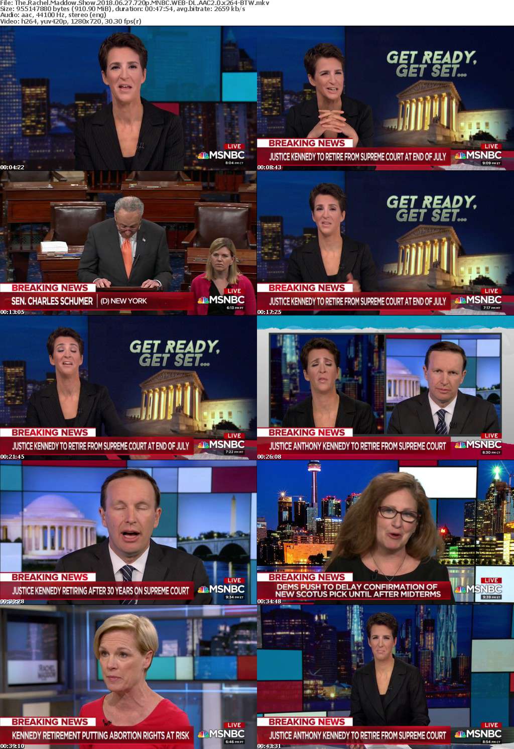 The Rachel Maddow Show 2018 06 27 720p MNBC WEB-DL AAC2 0 x264-BTW The Rachel Maddow Show 2018 06 27 720p MNBC WEB-DL AAC2 0 x264-BTW