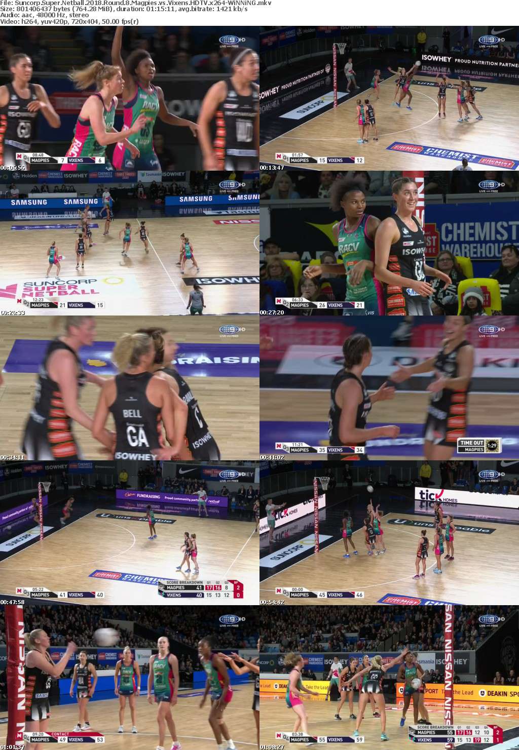 Suncorp Super Netball 2018 Round 8 Magpies vs Vixens HDTV x264-WiNNiNG Suncorp Super Netball 2018 Round 8 Magpies vs Vixens HDTV x264-WiNNiNG