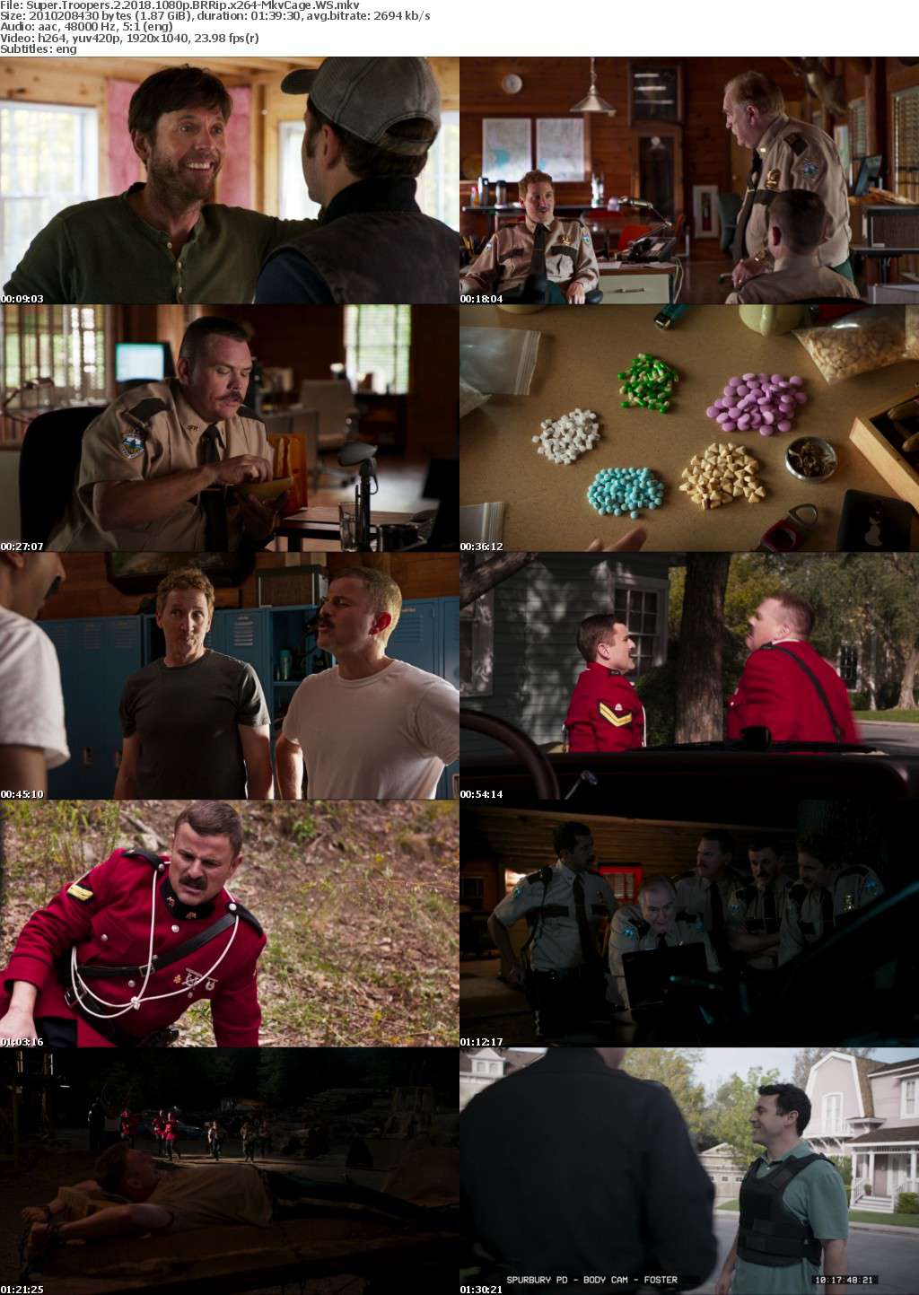 Super Troopers 2 2018 1080p BRRip x264-MkvCage Super Troopers 2 2018 1080p BRRip x264-MkvCage