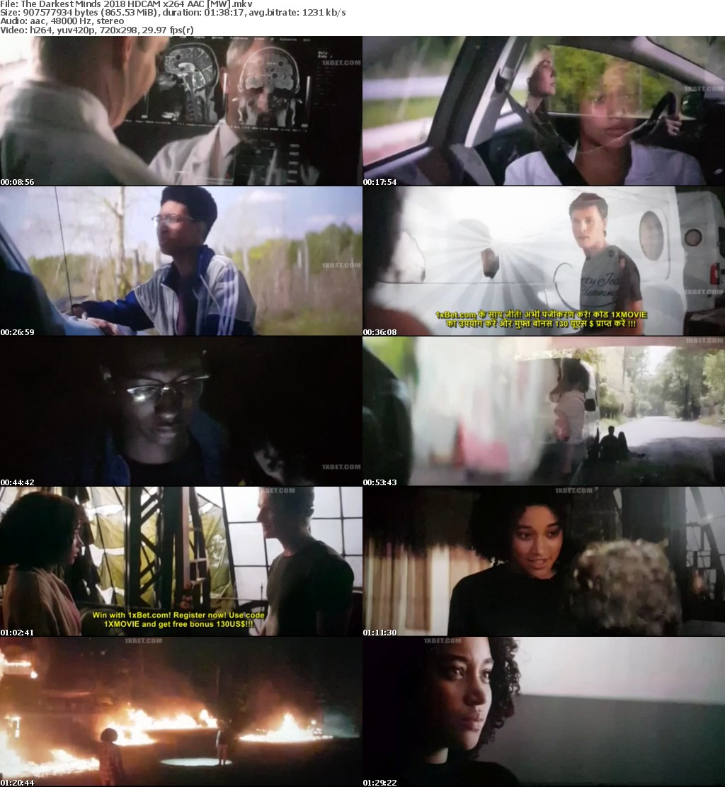 The Darkest Minds (2018) HDCAM x264 AAC MW