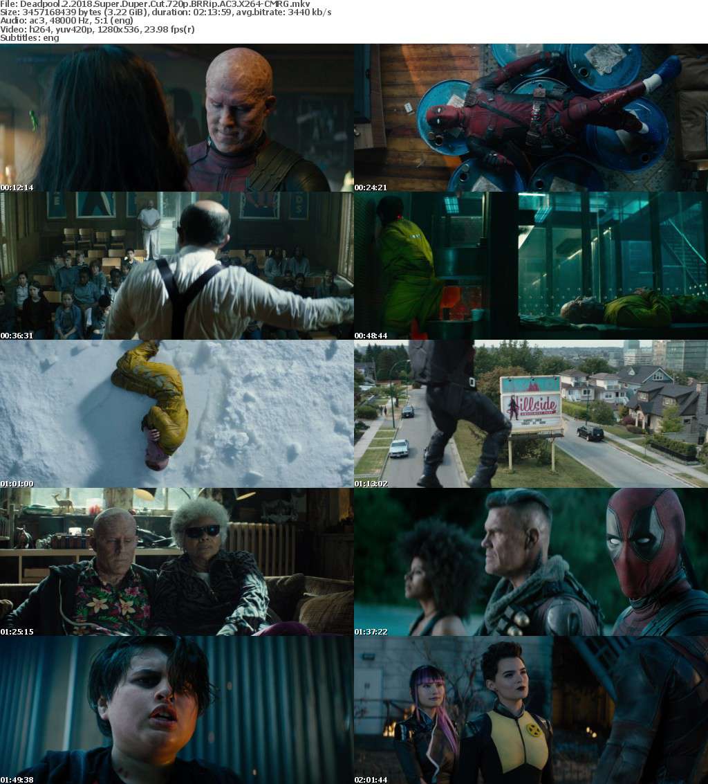 Deadpool 2 (2018) Super Duper Cut 720p BRRip AC3 X264-CMRG