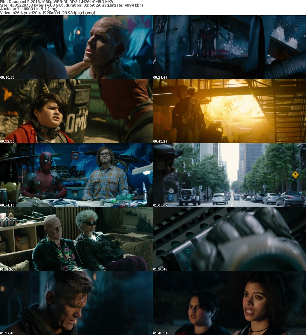 Deadpool 2 (2018) 1080p WEB-DL DD5.1 H264-CMRG