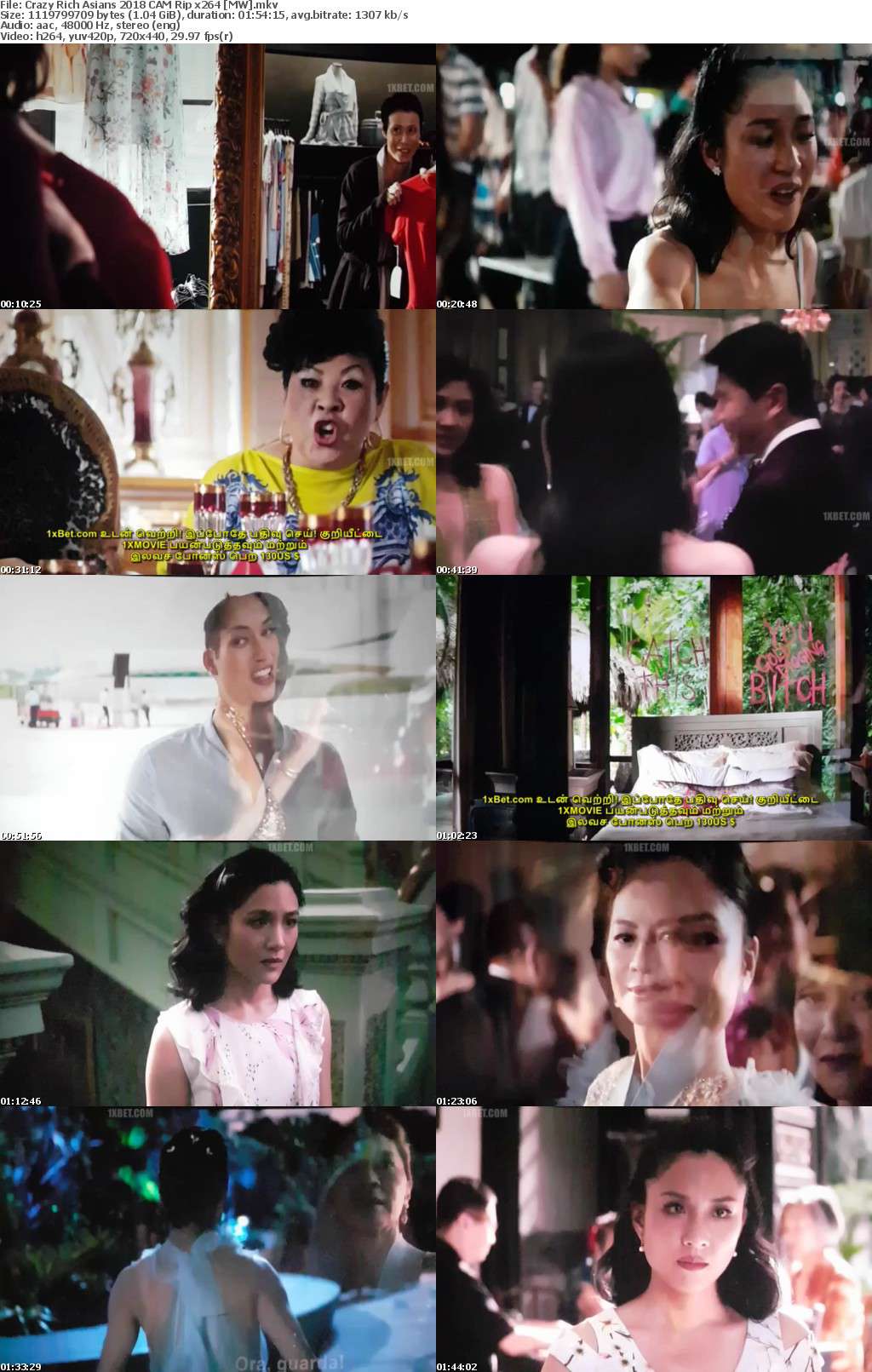 Crazy Rich Asians (2018) CAM Rip x264 MW