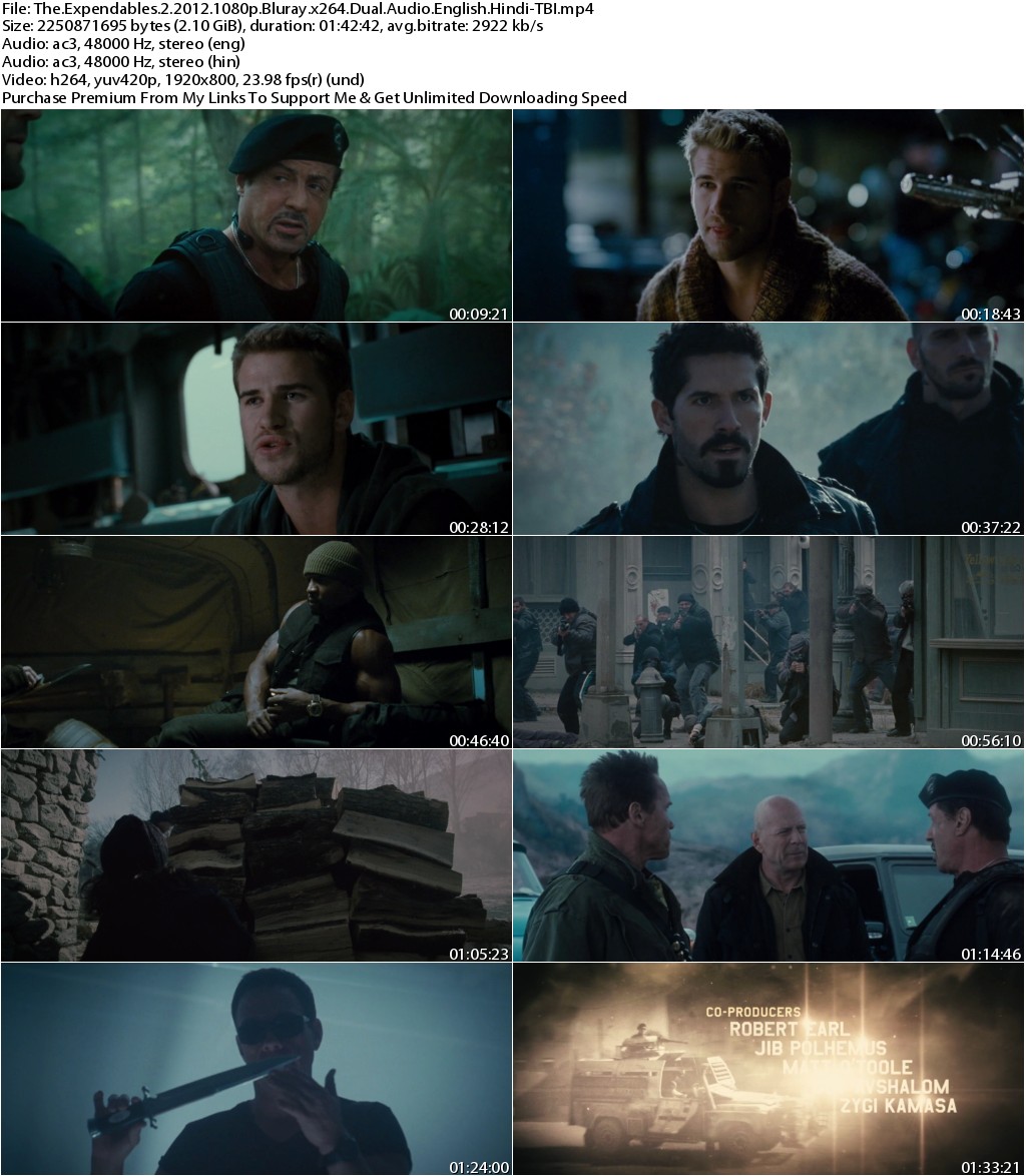 The Expendables 2 (2012) 1080p Bluray x264 Dual Audio [English+Hindi]-TBI