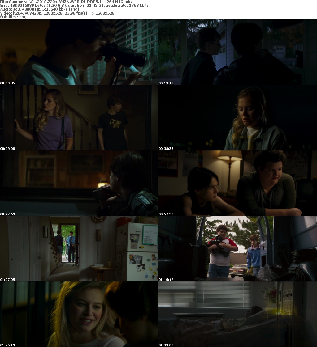 Summer of 84 (2018) 720p AMZN WEB-DL DDP5.1 H264-NTG