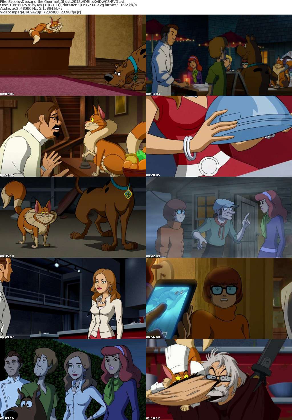 Scooby Doo and the Gourmet Ghost (2018) HDRip XviD AC3-EVO