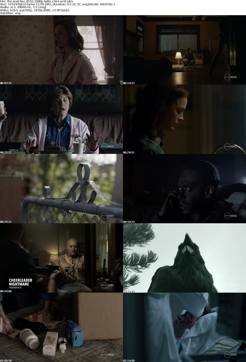 The Watcher (2016) 1080p HDTV x264-W4F