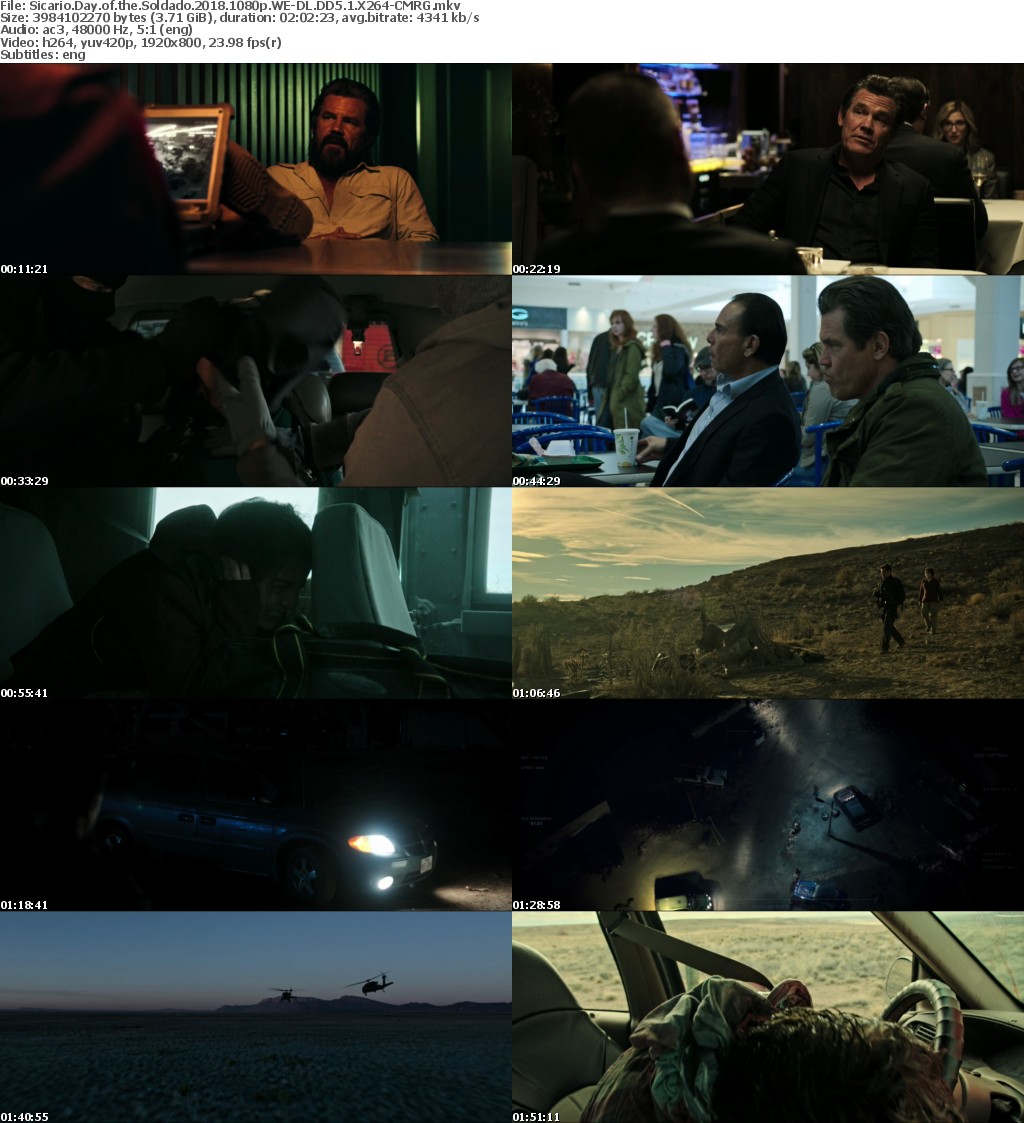 Sicario Day of the Soldado (2018) 1080p WEB-DL DD5.1 X264-CMRG