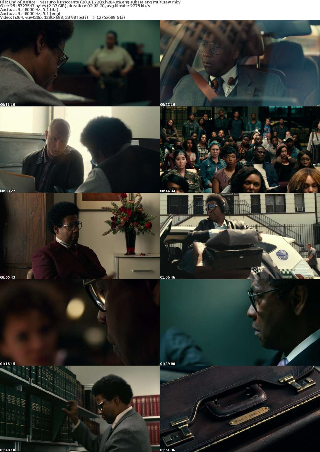 End of Justice (2018) 720p BRRip H264 [Italian+English] Ac3-5.1-MIRCrew