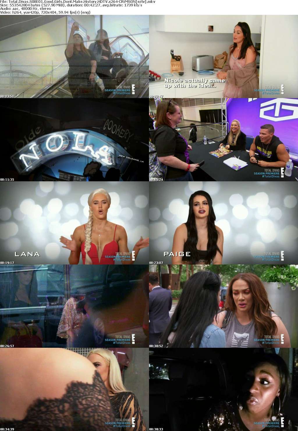 Total Divas S08E01 Good Girls Dont Make History HDTV x264-CRiMSON