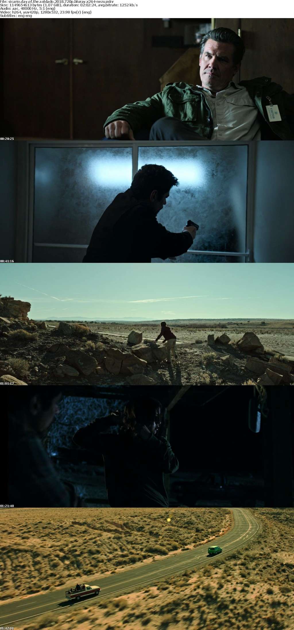 Sicario Day of the Soldado 2018 720p BluRay x264-NeZu Sicario Day of the Soldado 2018 720p BluRay x264-NeZu