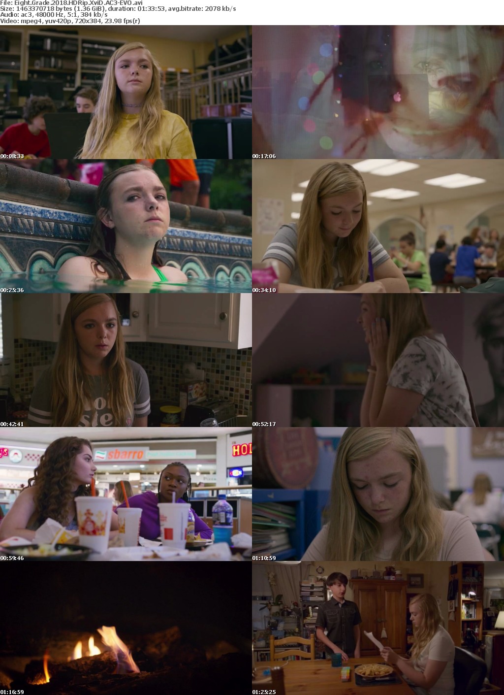 Eight Grade (2018) HDRip XviD AC3-EVO