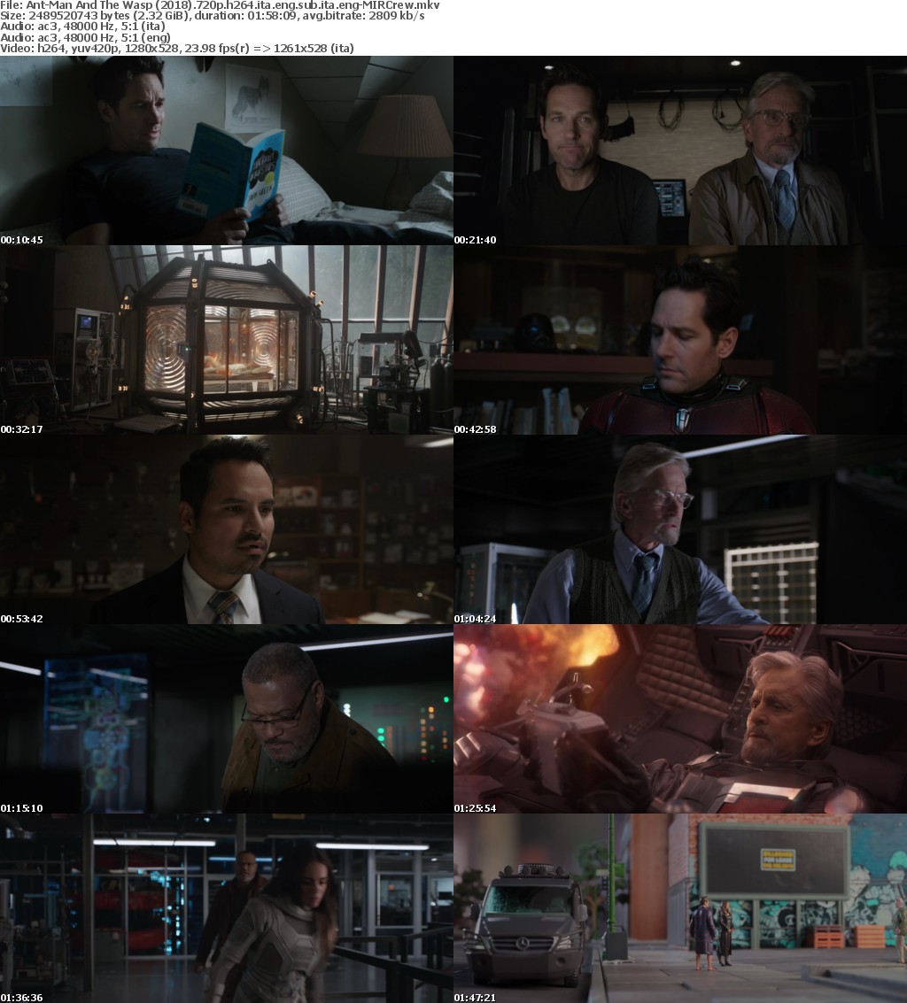 Ant-Man And The Wasp (2018) 720p BRRip H264 italian english Ac3-5.1 sub ita eng-MIRCrew