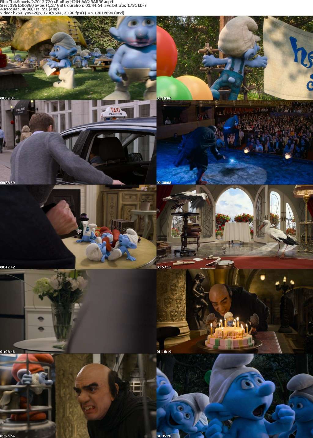 The Smurfs 2 (2013) 720p BluRay H264 AAC-RARBG