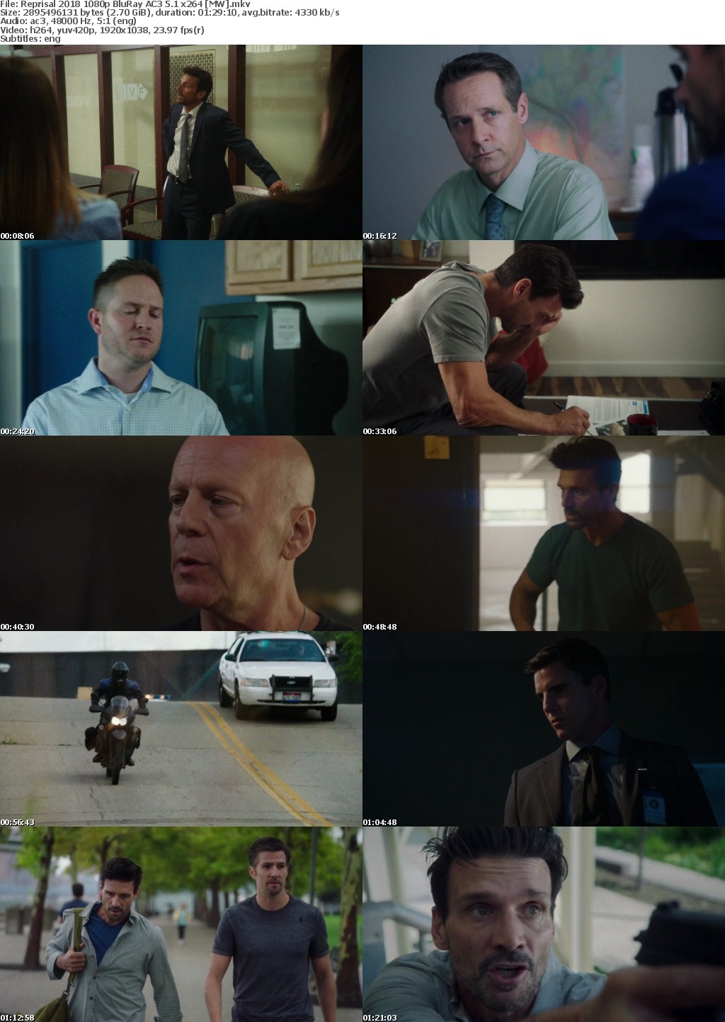 Reprisal (2018) 1080p BluRay AC3 5.1 x264 MW