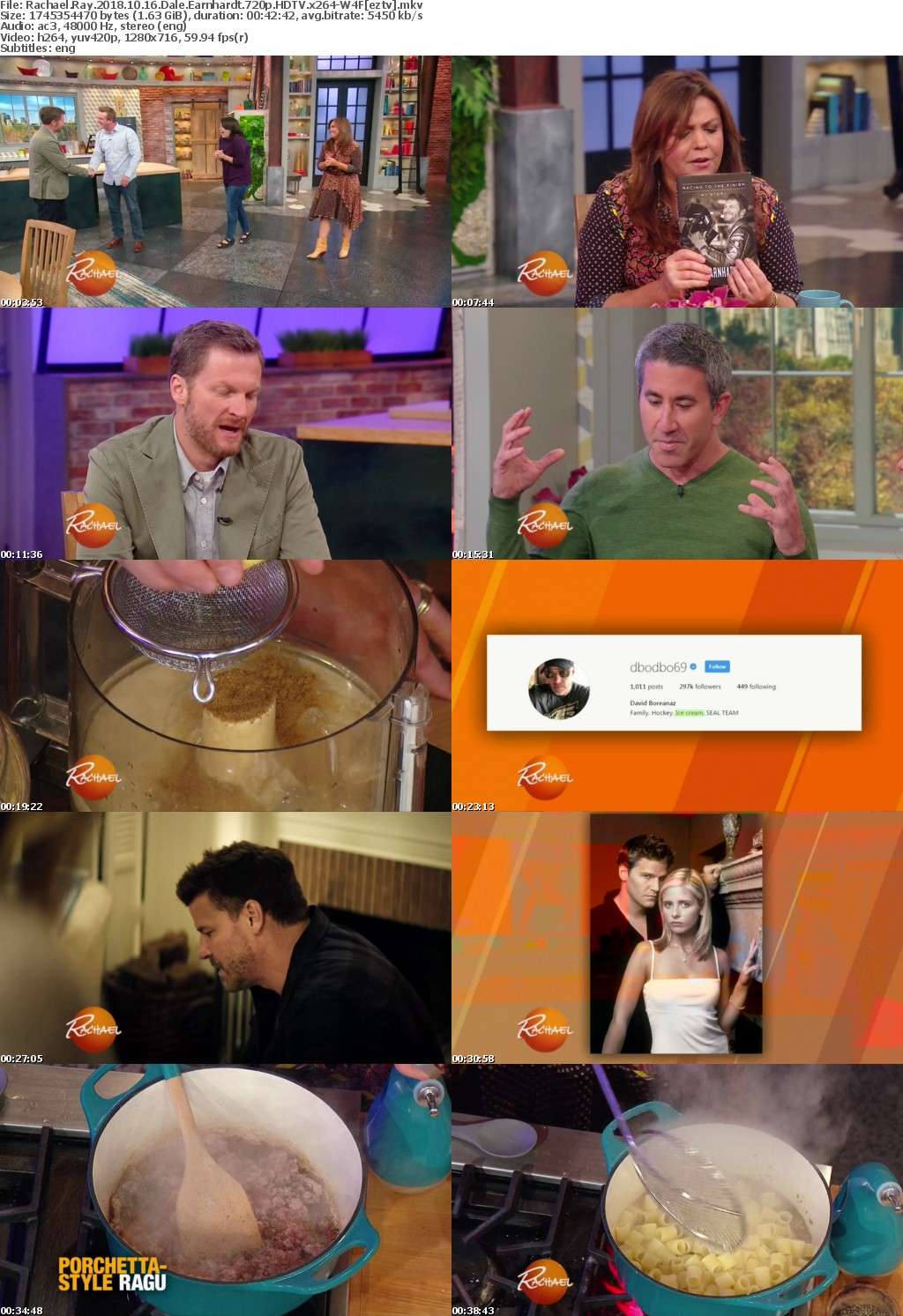 Rachael Ray (2018) 10 16 Dale Earnhardt 720p HDTV x264-W4F