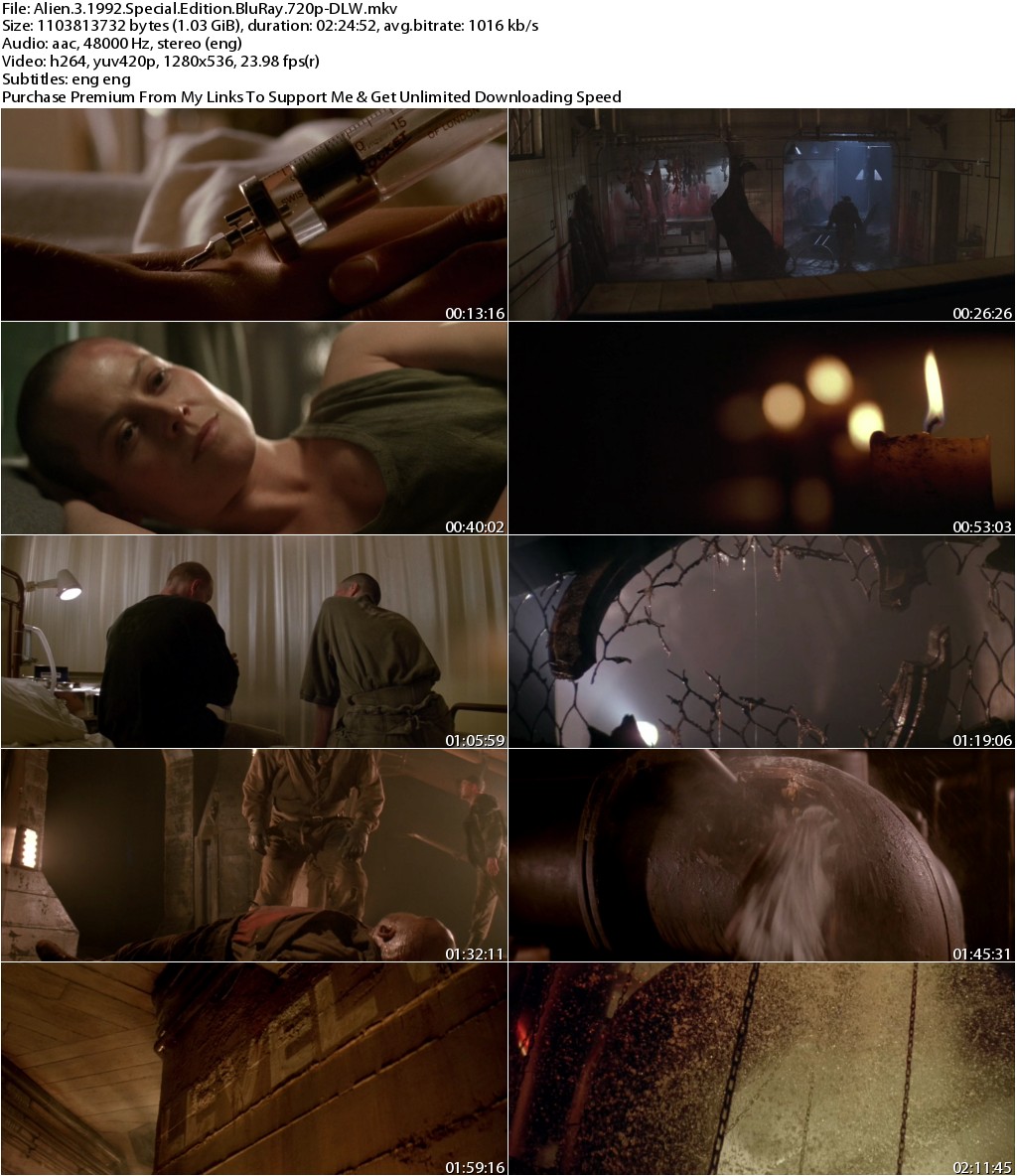 Alien 3 (1992) Special Edition 720p BluRay x264-DLW