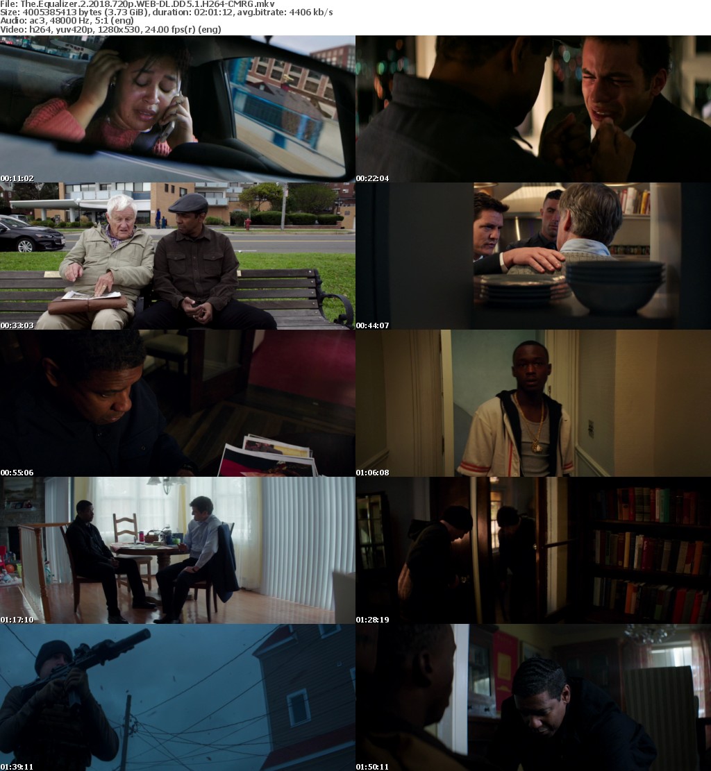 The Equalizer 2 (2018) 720p WEB-DL DD5.1 H264-CMRG