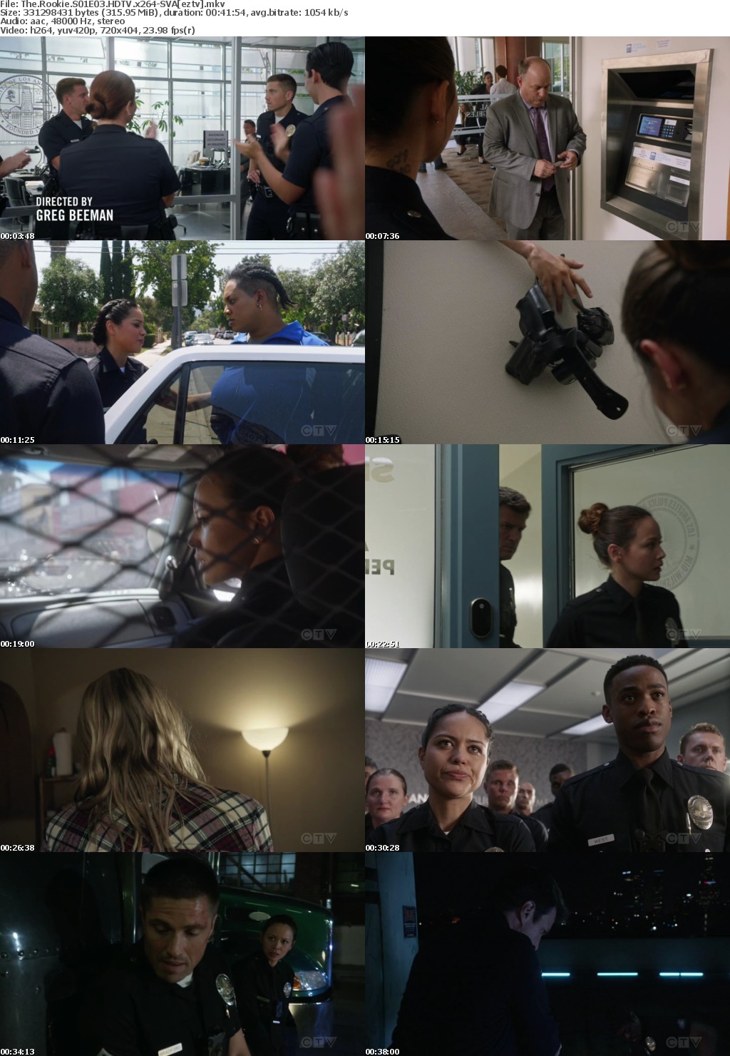 The Rookie S01E03 HDTV x264-SVA