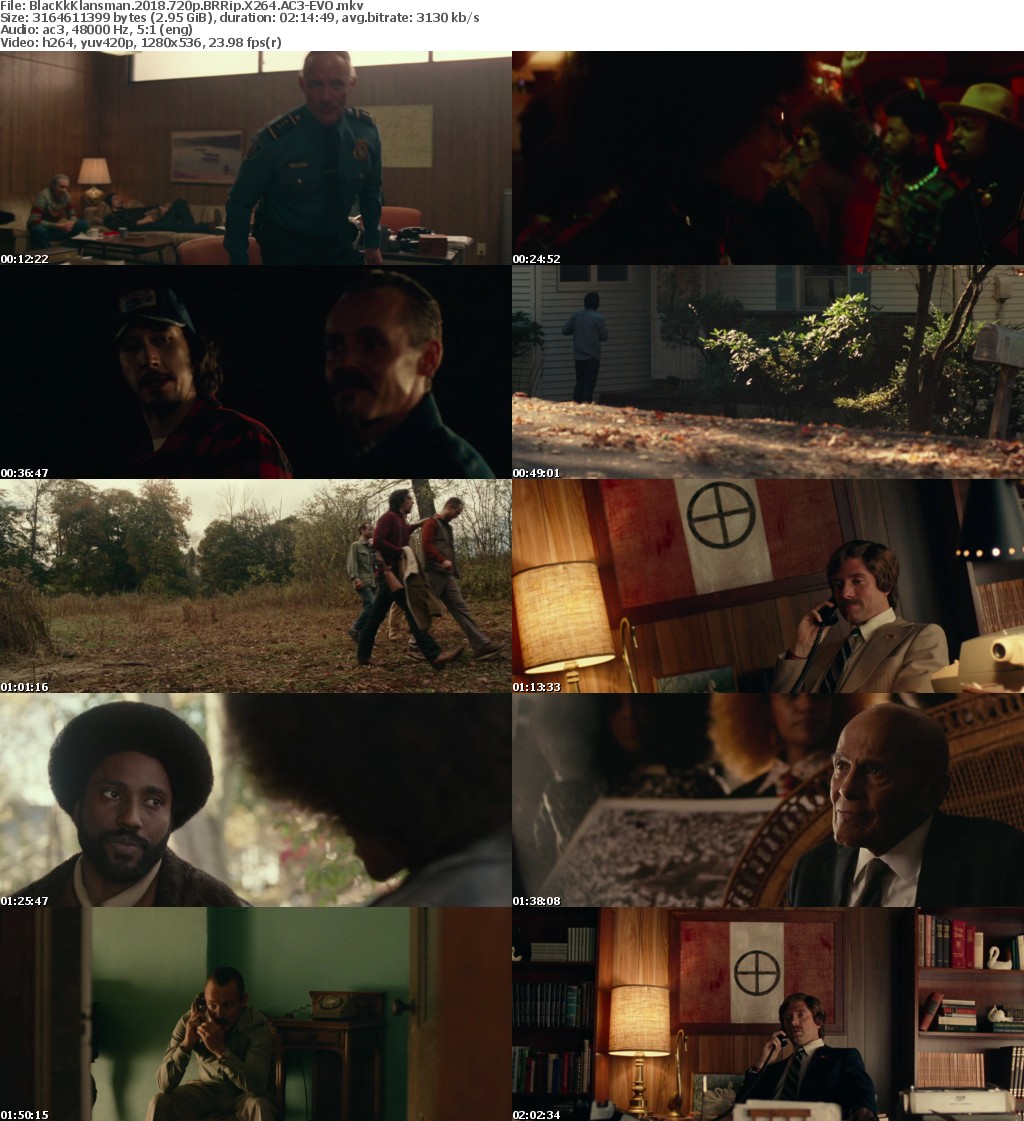 BlacKkKlansman (2018) 720p BRRip X264 AC3-EVO