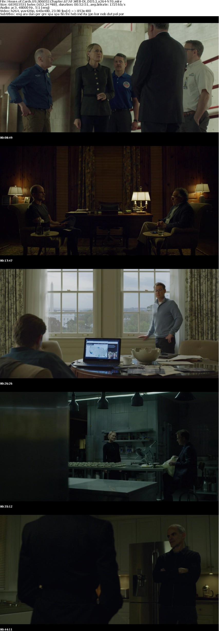 House of Cards US S06 NF WEB-DL DD5 1 x264-NTG House of Cards US S06 NF WEB-DL DD5 1 x264-NTG