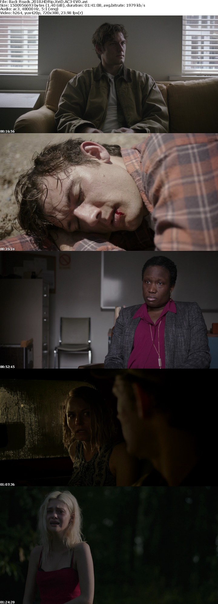 Back Roads 2018 HDRip XviD AC3-EVO Back Roads 2018 HDRip XviD AC3-EVO
