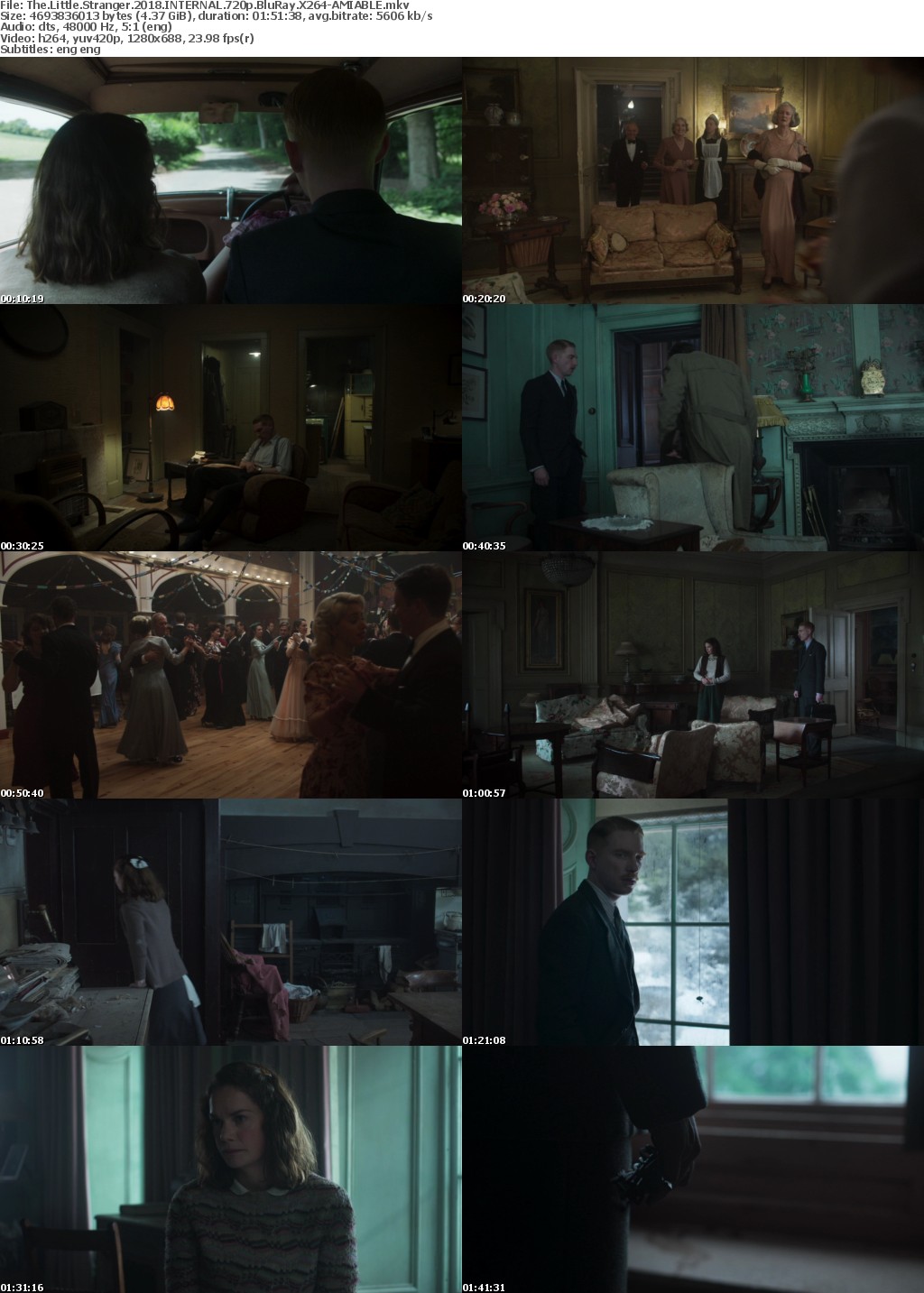 The Little Stranger (2018) INTERNAL 720p BluRay X264-AMIABLE [rarbg]