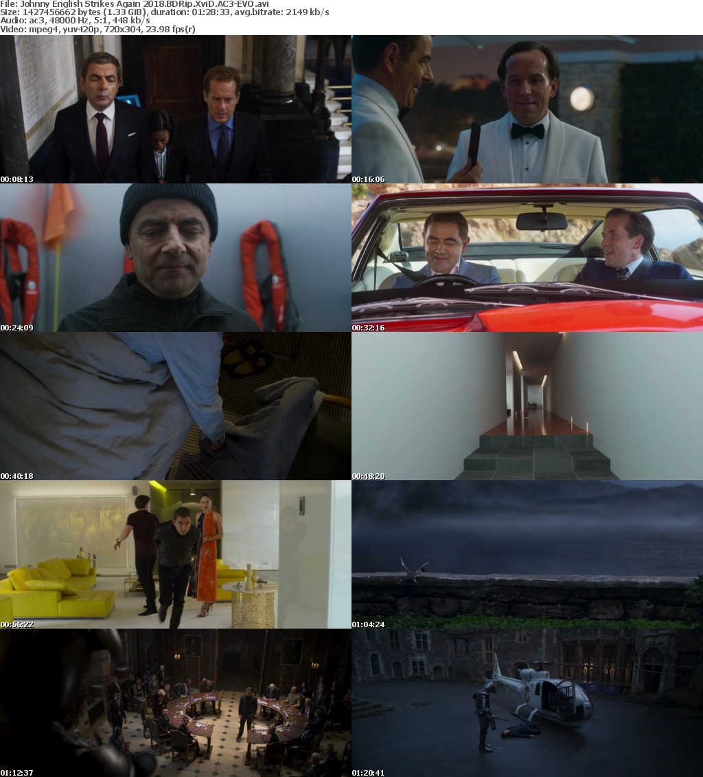 Johnny English Strikes Again (2018) BDRip XviD AC3-EVO