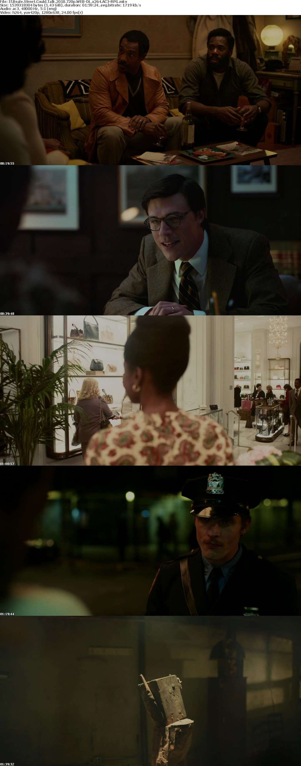 If Beale Street Could Talk 2018 720p WEB-DL x264 AC3-RPG If Beale Street Could Talk 2018 720p WEB-DL x264 AC3-RPG
