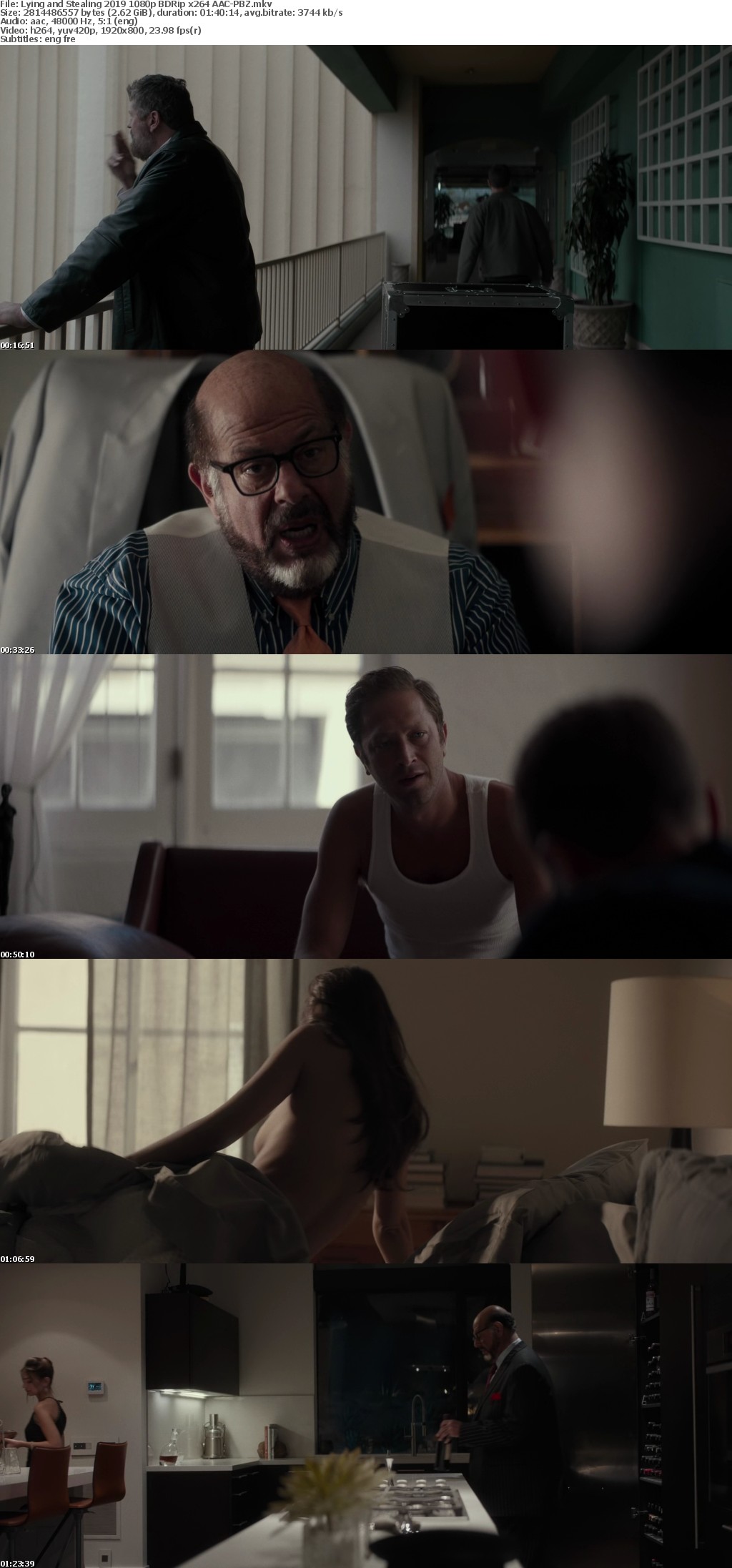 Lying and Stealing 2019 1080p BDRip x264 AAC-PBZ Lying and Stealing 2019 1080p BDRip x264 AAC-PBZ