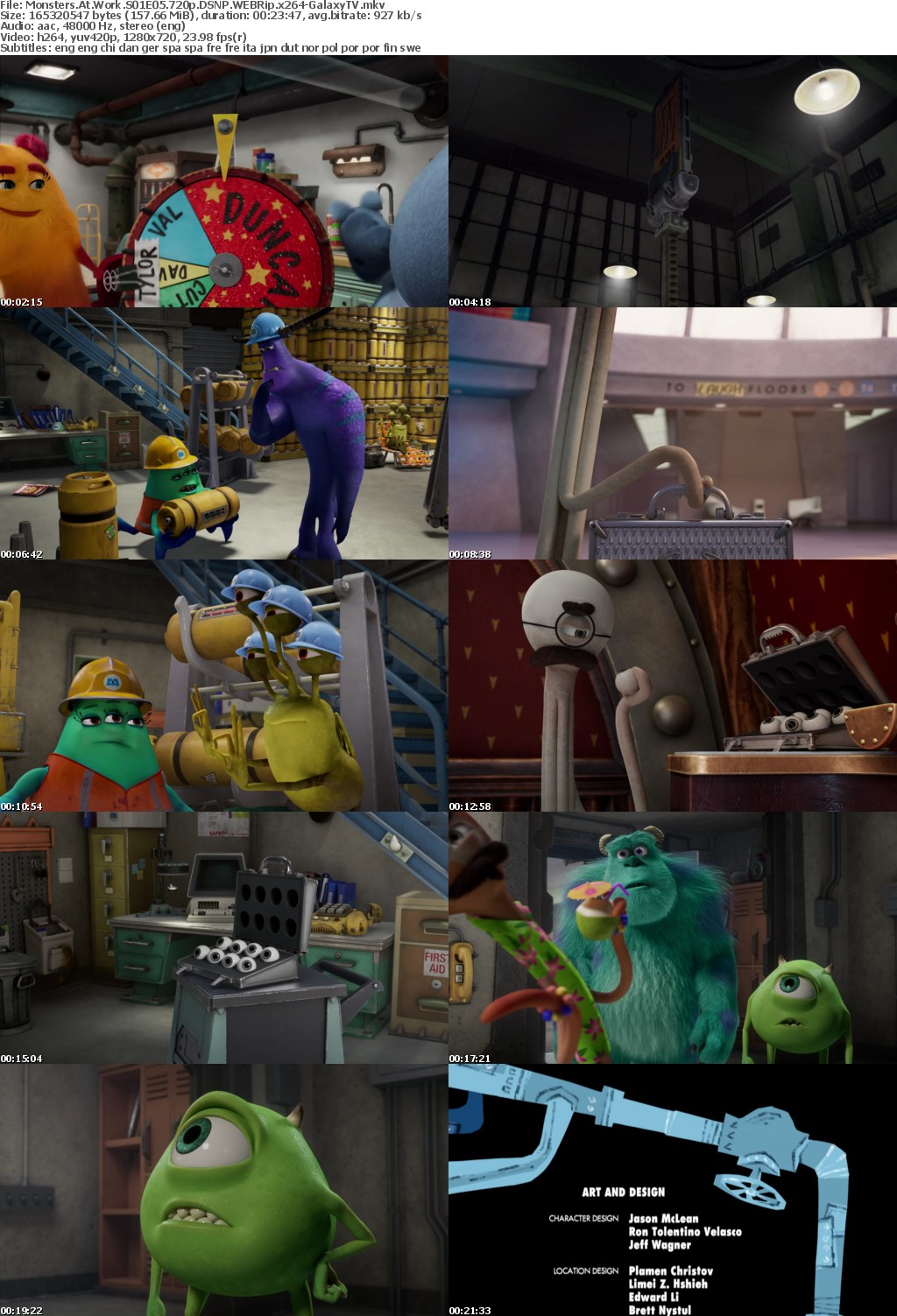 Monsters At Work S01 COMPLETE 720p DSNP WEBRip x264-GalaxyTV