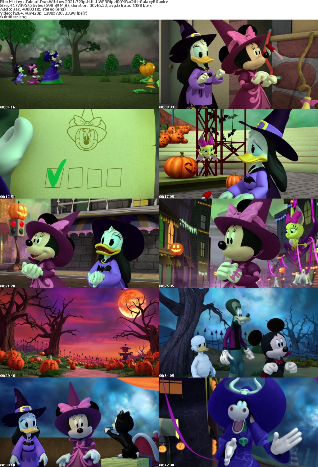 Mickeys Tale of Two Witches 2021 720p HULU WEBRip 400MB x264-GalaxyRG