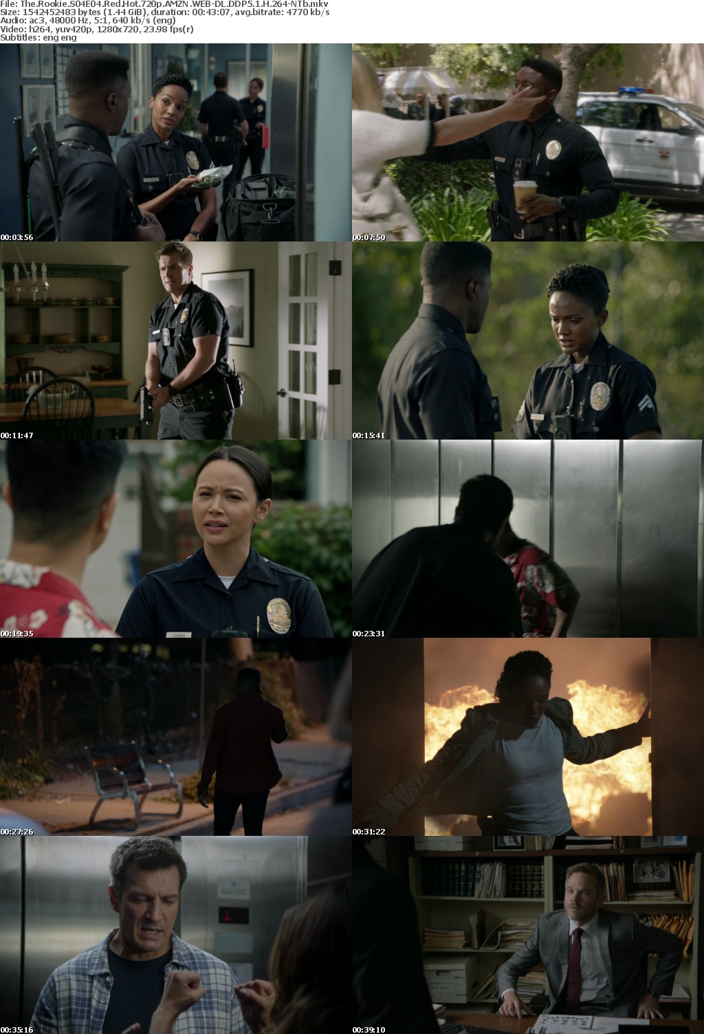 The Rookie S04E04 Red Hot 720p AMZN WEBRip DDP5 1 x264-NTb