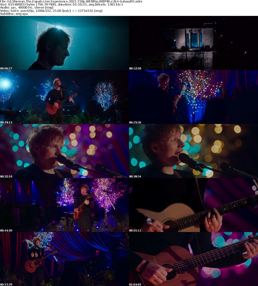 Ed Sheeran The Equals Live Experience 2021 720p WEBRip 800MB x264-GalaxyRG