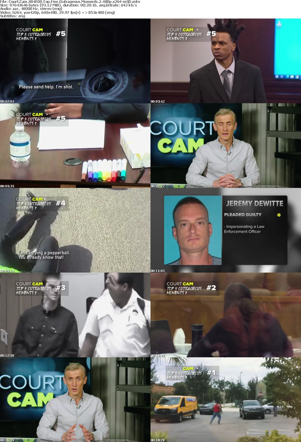 Court Cam S04E00 Top Five Outrageous Moments 2 480p x264-mSD