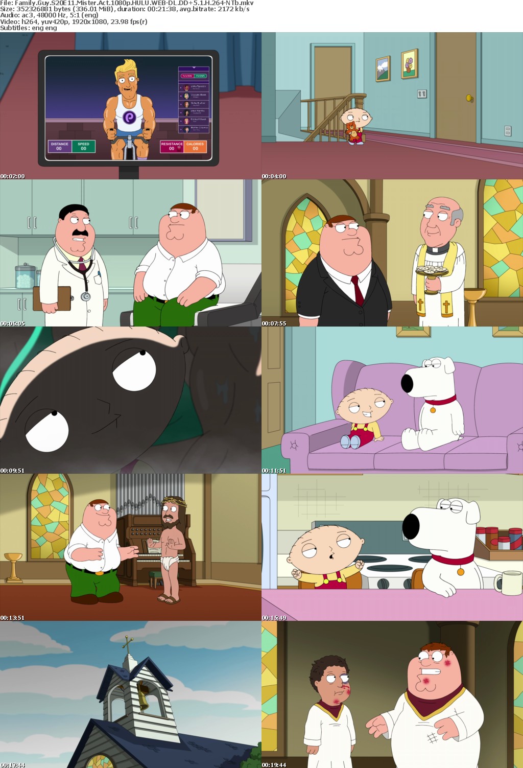 Family Guy S20E11 Mister Act 1080p HULU WEBRip DDP5 1 x264-NTb