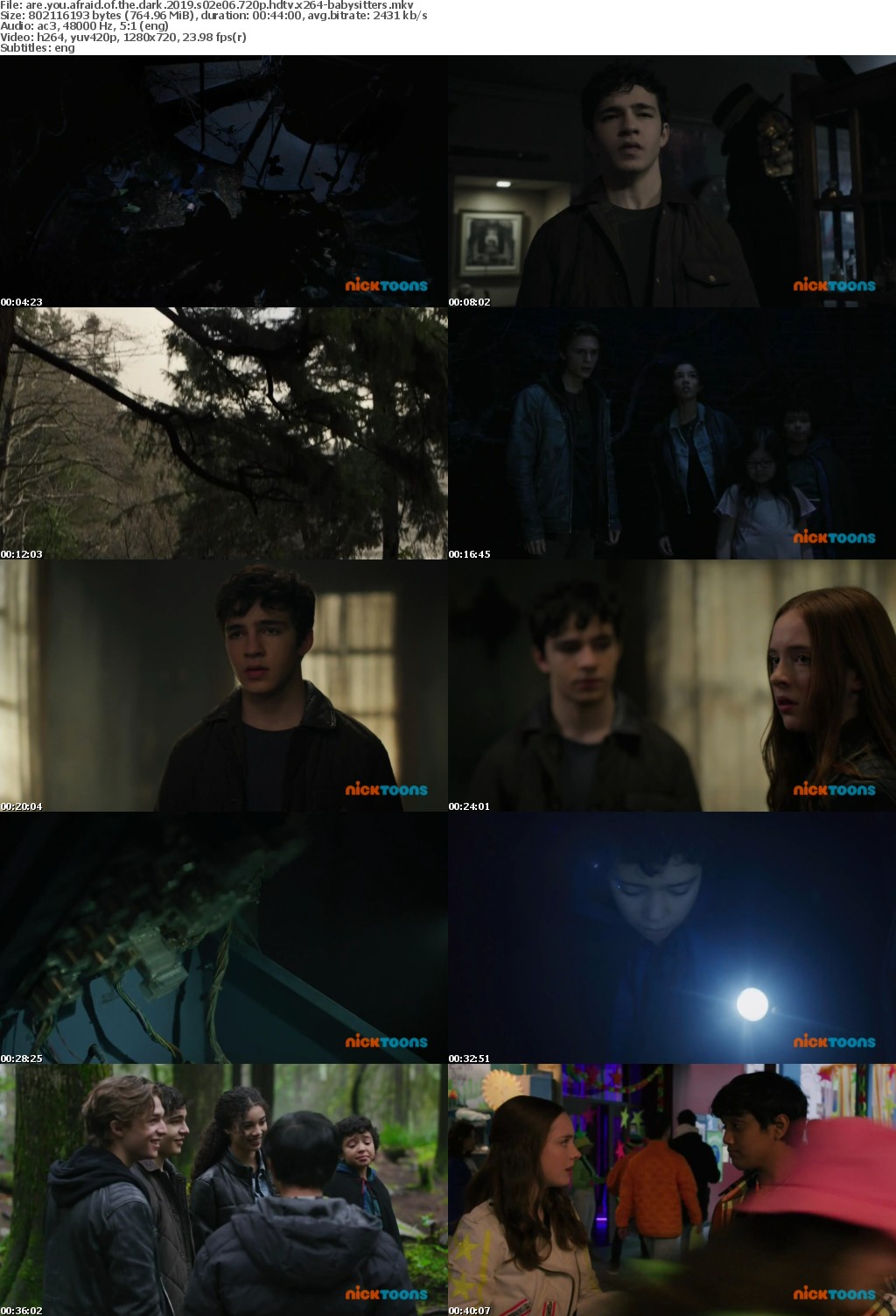 Are You Afraid of the Dark 2019 S02E06 720p HDTV x264-BABYSITTERS
