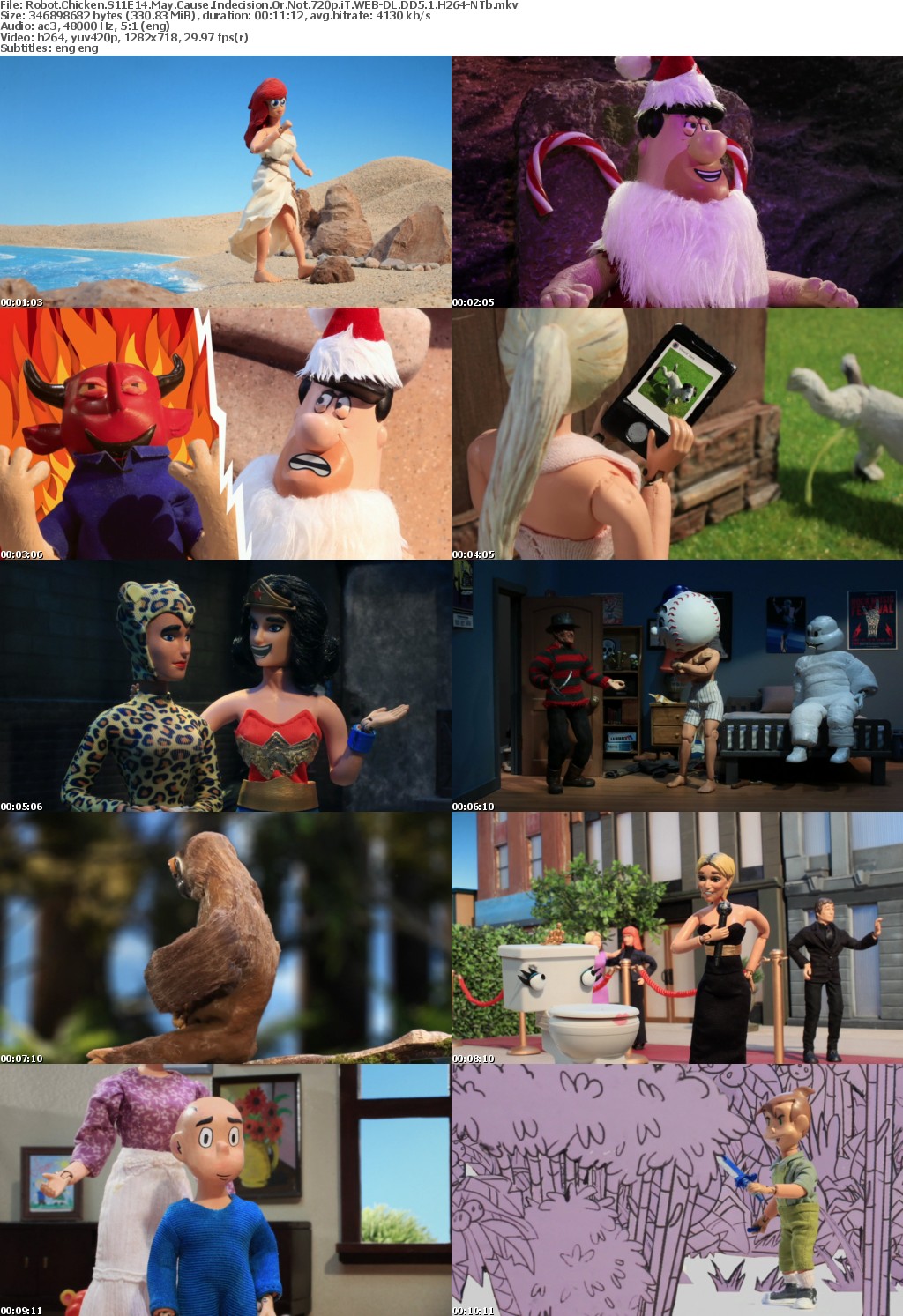 Robot Chicken S11E14 May Cause Indecision Or Not 720p WEB-DL DD5 1 H264-NTb