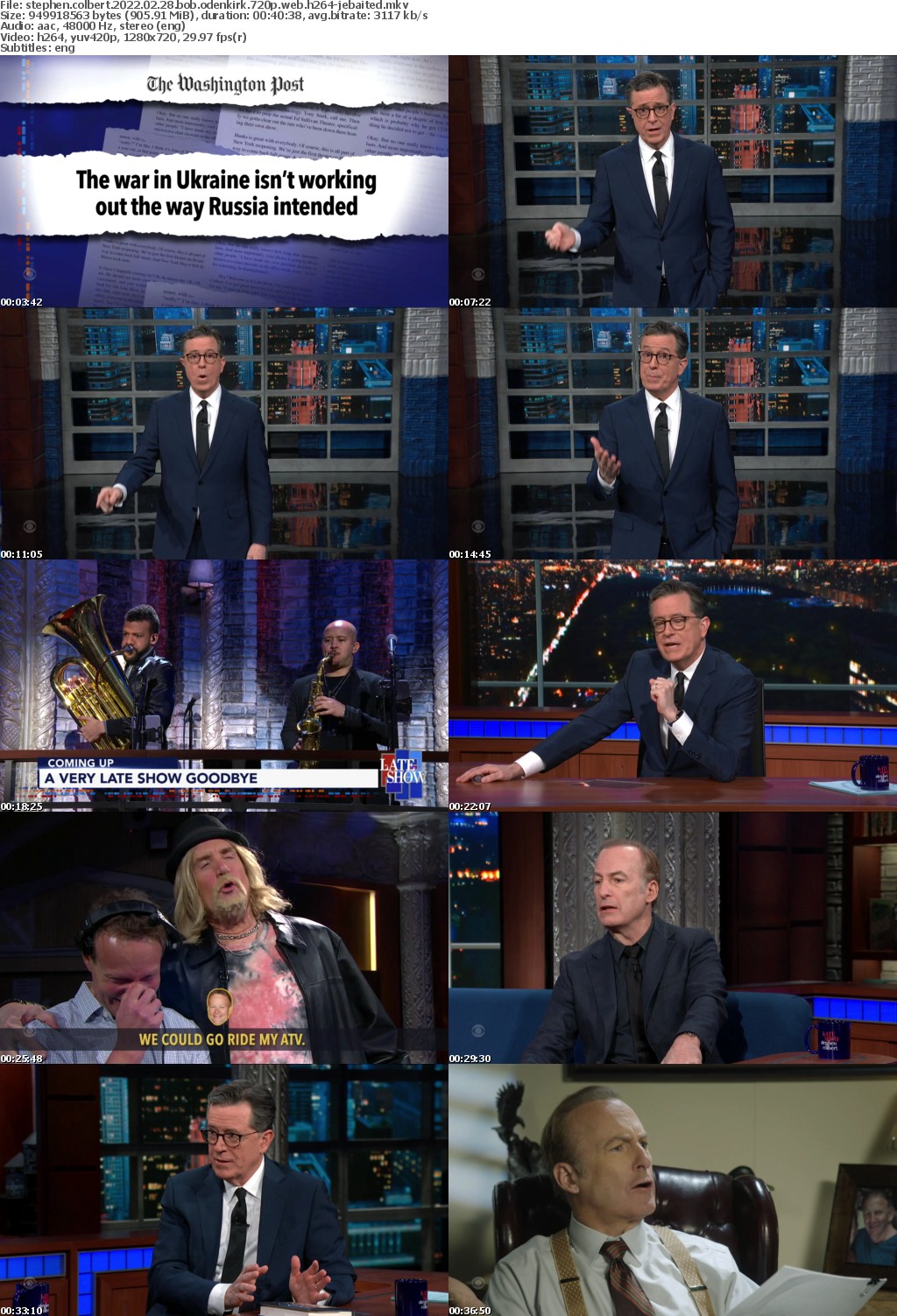 Stephen Colbert 2022 02 28 Bob Odenkirk 720p WEB H264-JEBAITED