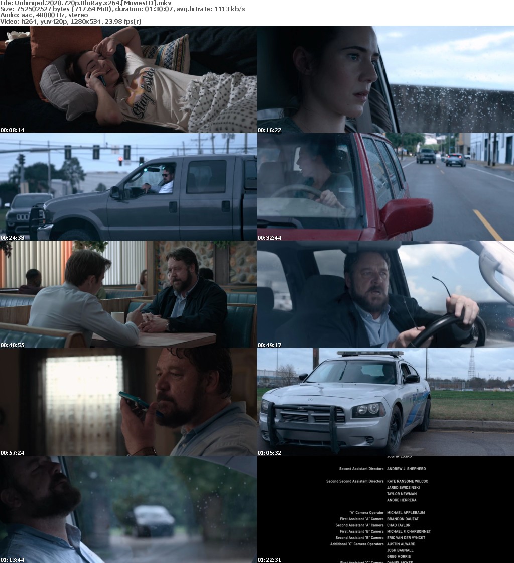 Unhinged (2020) 720p BluRay x264 - MoviesFD