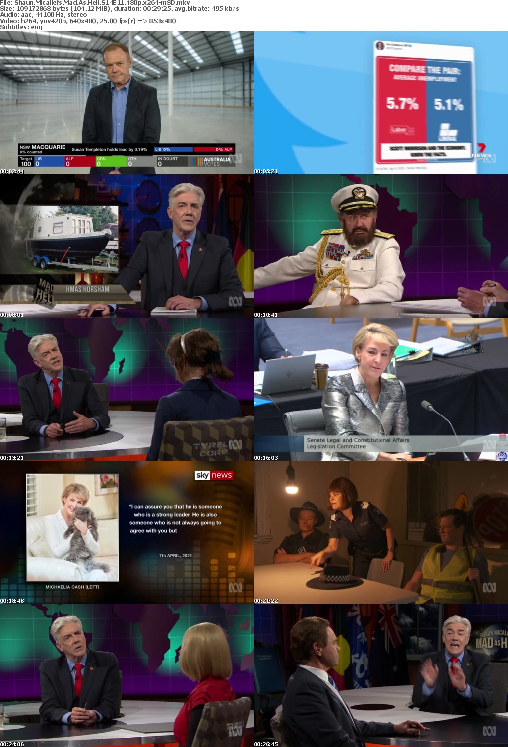 Shaun Micallefs Mad As Hell S14E11 480p x264-mSD
