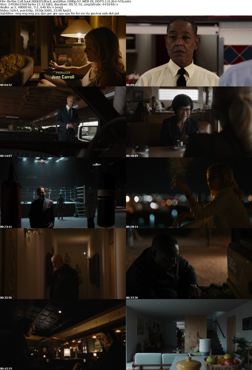 Better Call Saul S06E05 Black and Blue 1080p NF WEBRip DDP5 1 x264-NTb