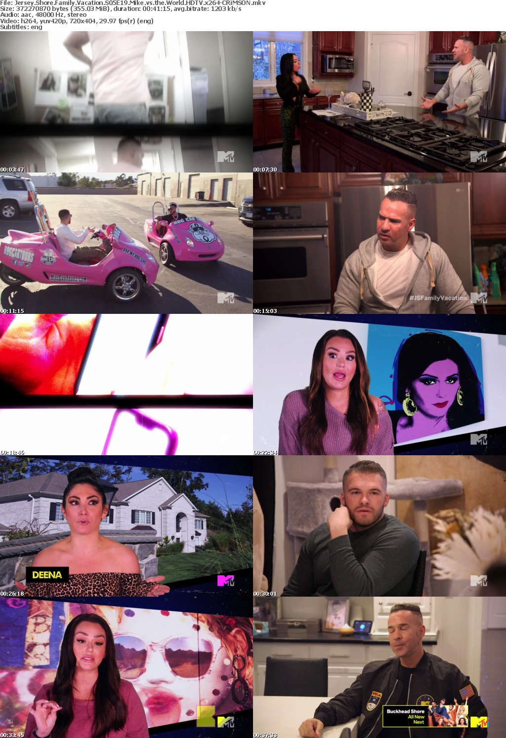 Jersey Shore Family Vacation S05E19 Mike vs the World HDTV x264-CRiMSON