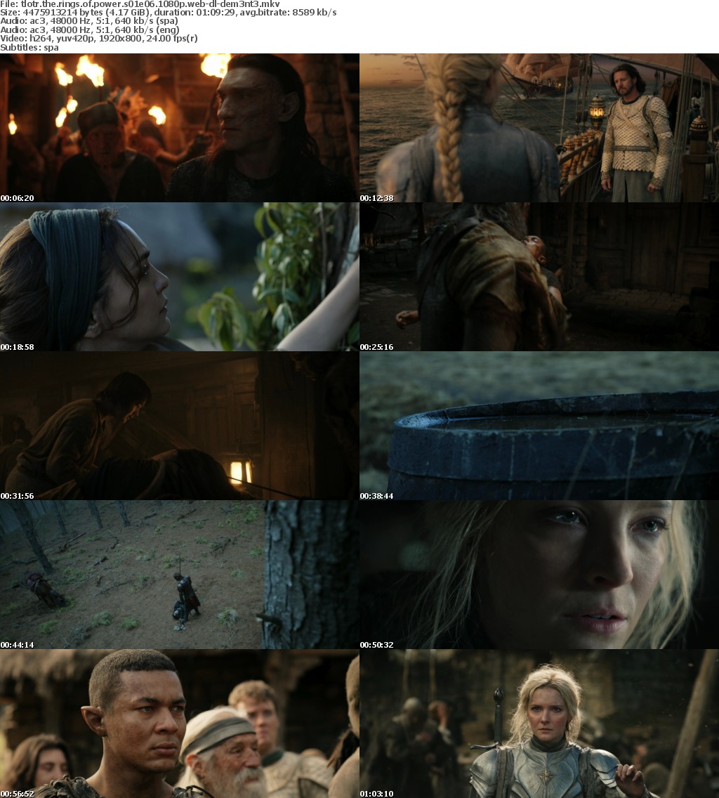The Lord of the Rings The Rings of Power S01E06 SPANiSH 1080p AMZN WEB-DL x264-dem3nt3