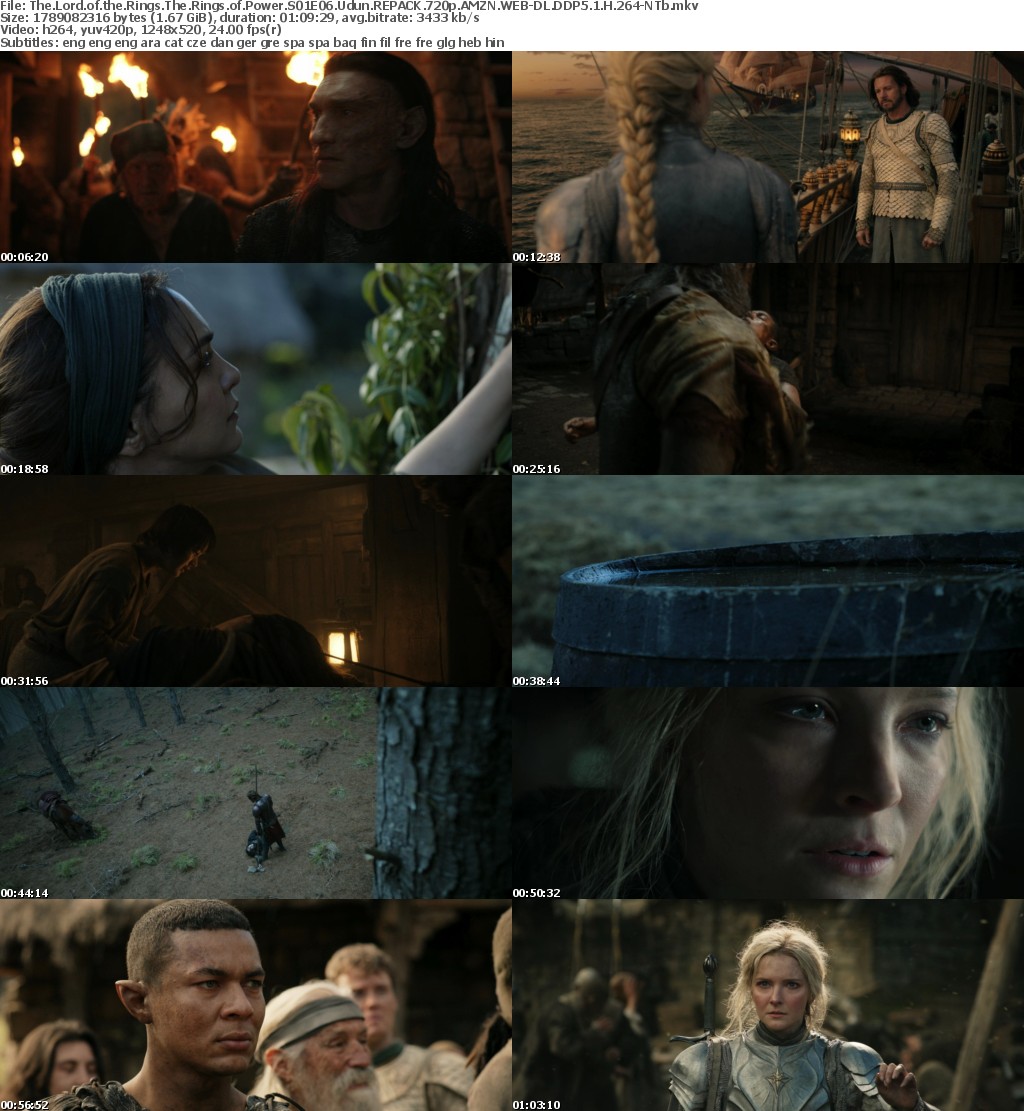 The Lord of the Rings The Rings of Power S01E06 Udun REPACK 720p AMZN WEBRip DDP5 1 x264-NTb