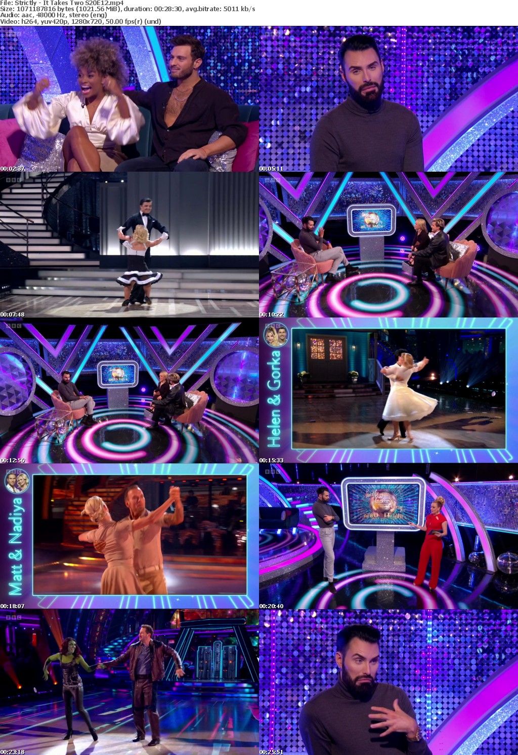 Strictly - It Takes Two S20E12 (1280x720p HD, 50fps, soft Eng subs)